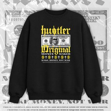 світшот унісекс OVERSIZE "HUSTLER" SW151 фото