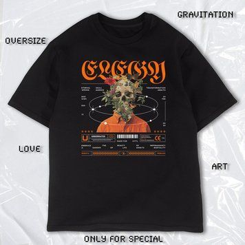 Футболка OVERSIZE "ELEGY" 6379 фото