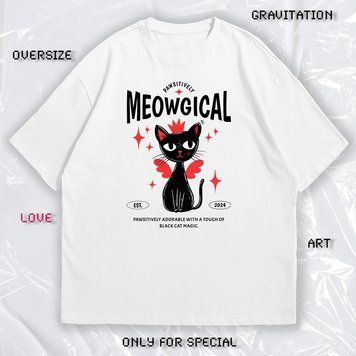 Футболка OVERSIZE "MEOWGICAL" 4115 фото