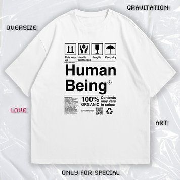 Футболка OVERSIZE "HUMAN" 1517 фото