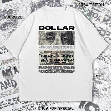 Футболка OVERSIZE "DOLLAR $" 8110 фото