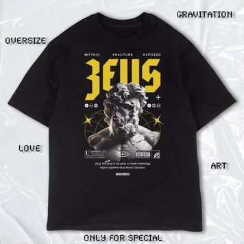 Футболка OVERSIZE "ZEUS" 6343 фото