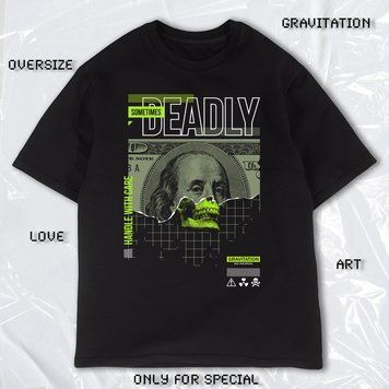 Футболка OVERSIZE "DOLLAR" 1475 фото
