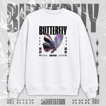 світшот унісекс OVERSIZE "BATTERFLY" SW121 фото