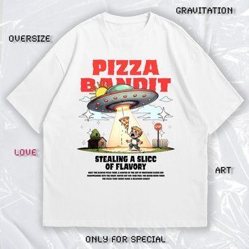 Футболка OVERSIZE "PIZZA BANDIT" 689 фото