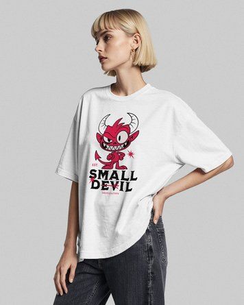 Футболка OVERSIZE "SMALL DEVIL" 6391 фото