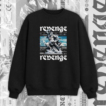 світшот унісекс OVERSIZE "REBENGE" SW139 фото