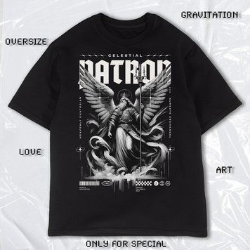 Футболка OVERSIZE "CELESTIAL PATRON" 6265 фото