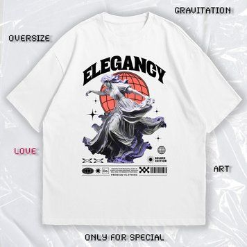 Футболка OVERSIZE "ELEGANCY" 6367 фото