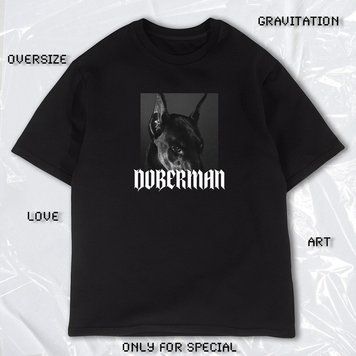 Футболка OVERSIZE "DOBERMAN" 1679 фото